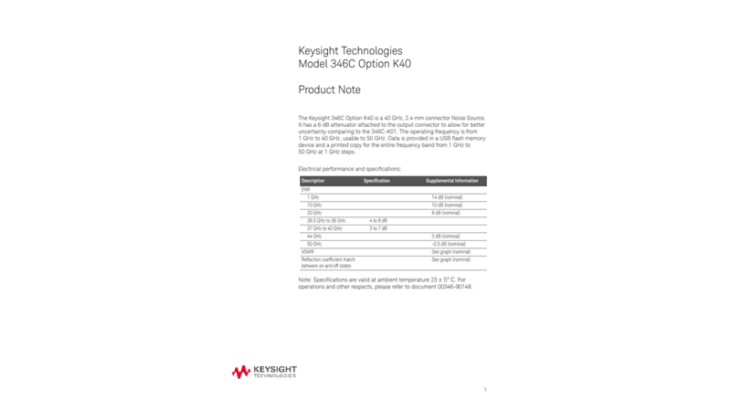 Product Note for 346C K40